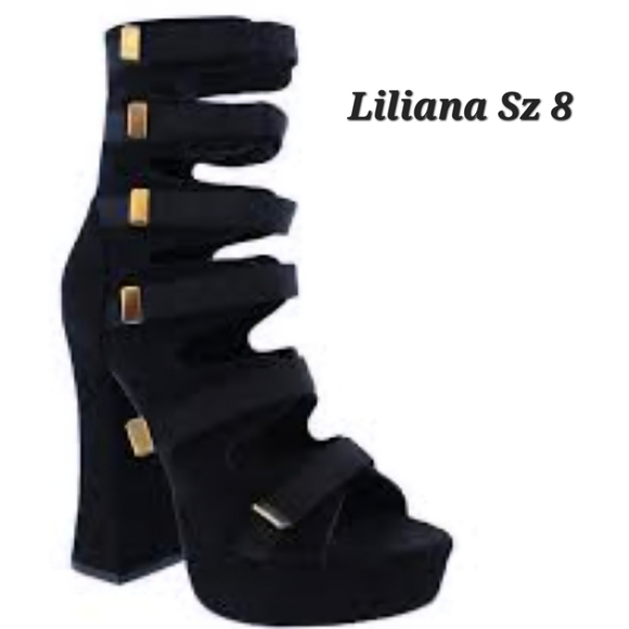 Liliana Platform Chunky Suede Sandals Sz 8 NWObox - Picture 1 of 1